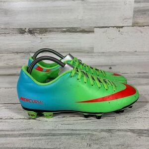 Nike Men's Rare Mercurial Vapor IX FG 555605 380 Green Blue‎ Soccer Cleats US 8